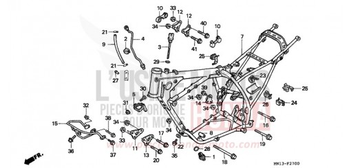 RAHMENKOERPER XR600RS de 1995